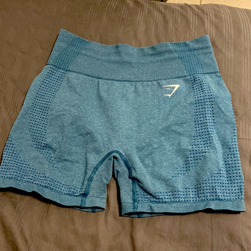 gymshark teal vital seamless 2.0 shorts